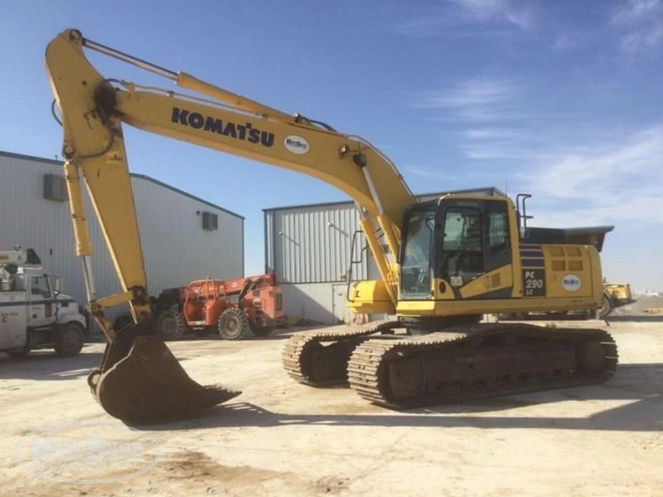 Used Komatsu Excavator in yard
